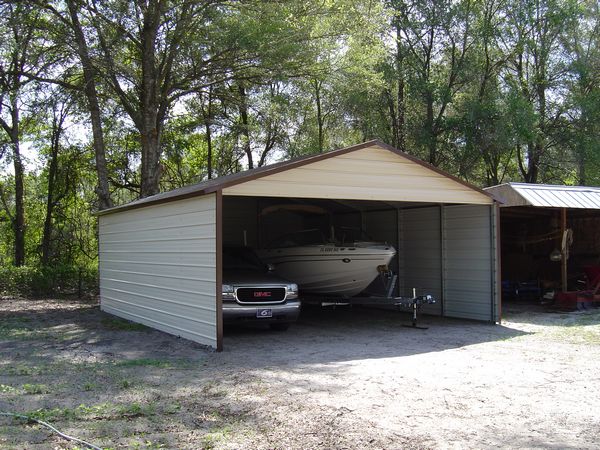 Boxed Eve Carports  - Carolina Carports Gallery