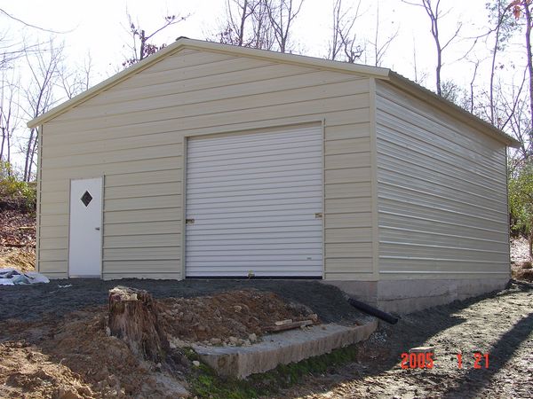 Enclosed Garage Carports #7  - Carolina Carports Gallery