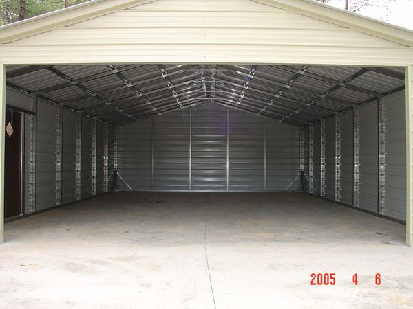 Enclosed Garage Carports #8 - Carolina Carports Gallery