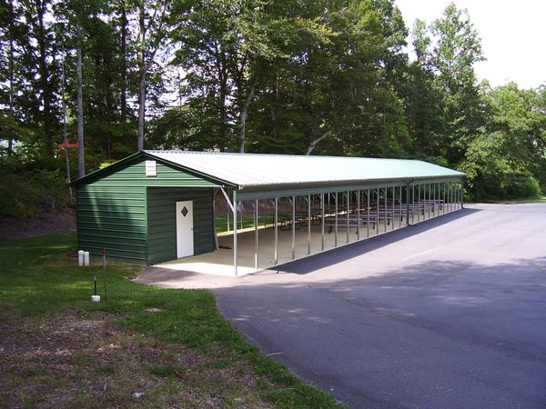 Vertical Roof Carports #3  - Carolina Carports Gallery